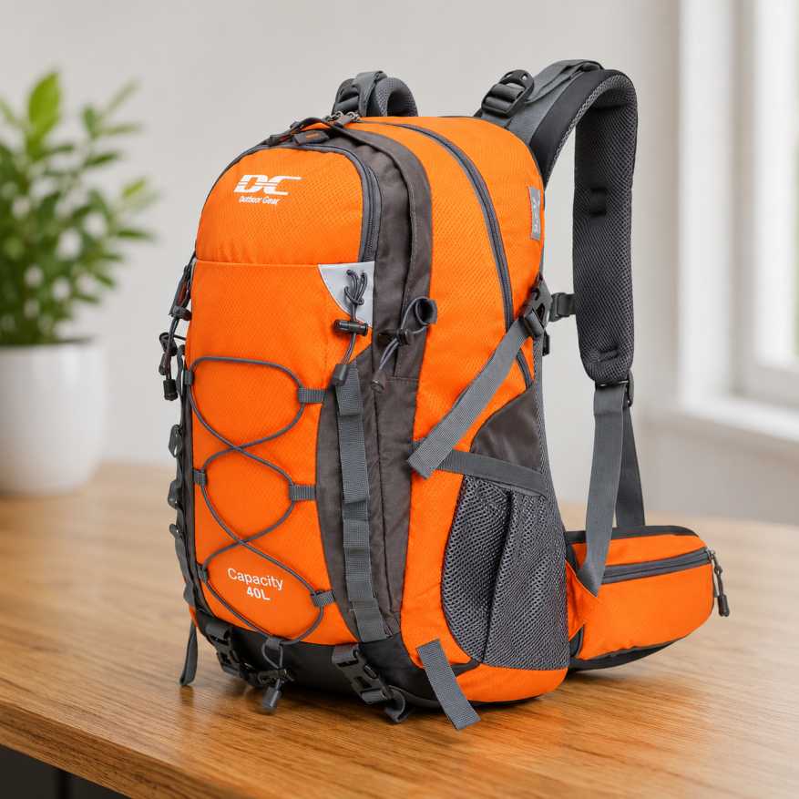 Diamond Candy 40L waterproof hiking backpack with rain cover