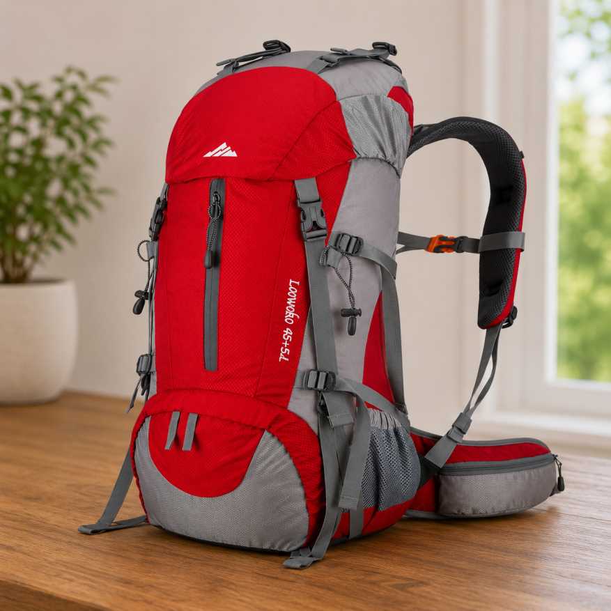 Best Hiking Backpacks - Loowoko 50L hiking backpack with rain cover